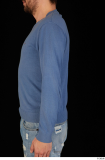 Hamza arm blue sweatshirt dressed upper body 0003.jpg